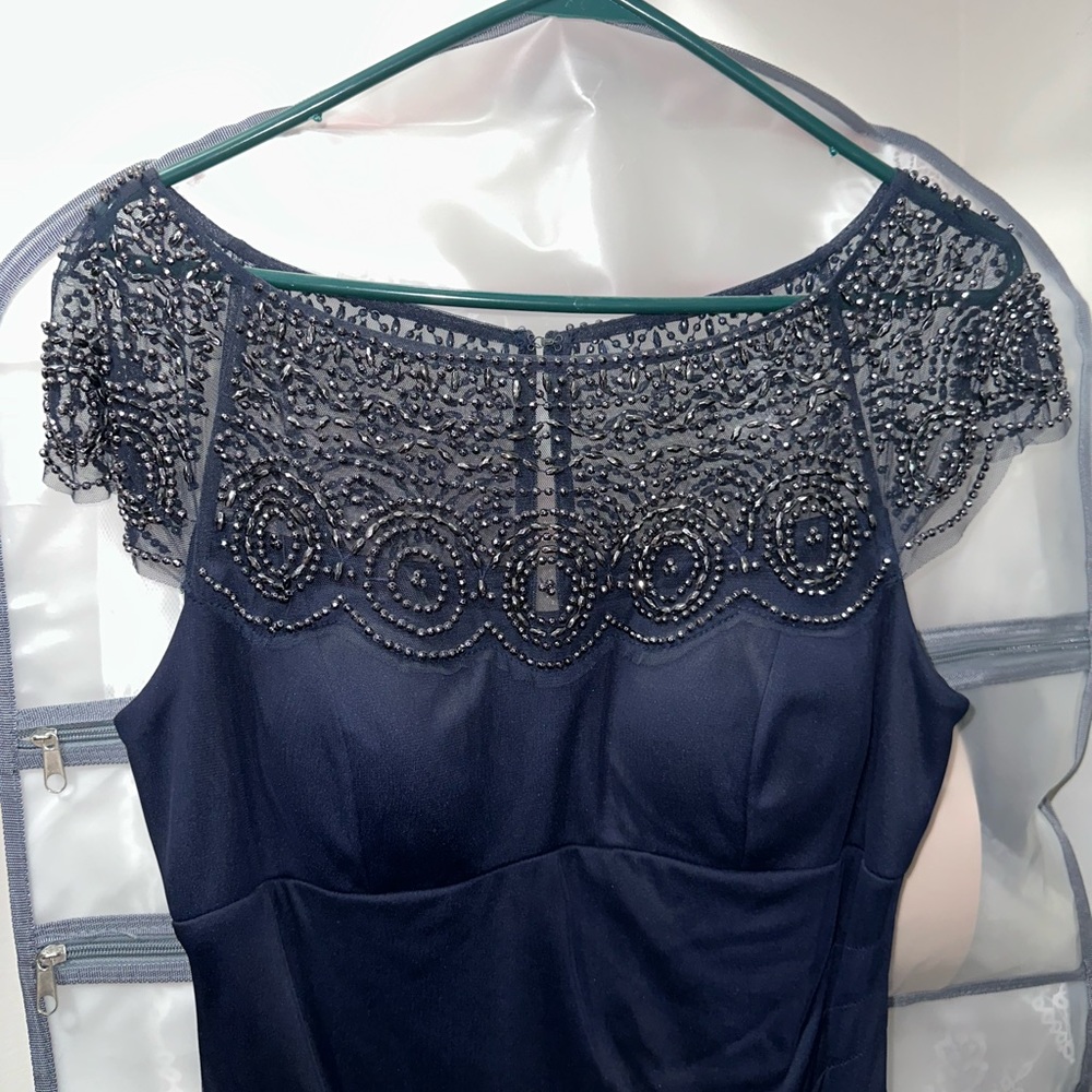 Navy long dress from David’s Bridal. Size 12.